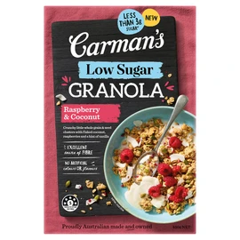 Carman's Low Sugar Raspberry and Coconut Granola 450 g