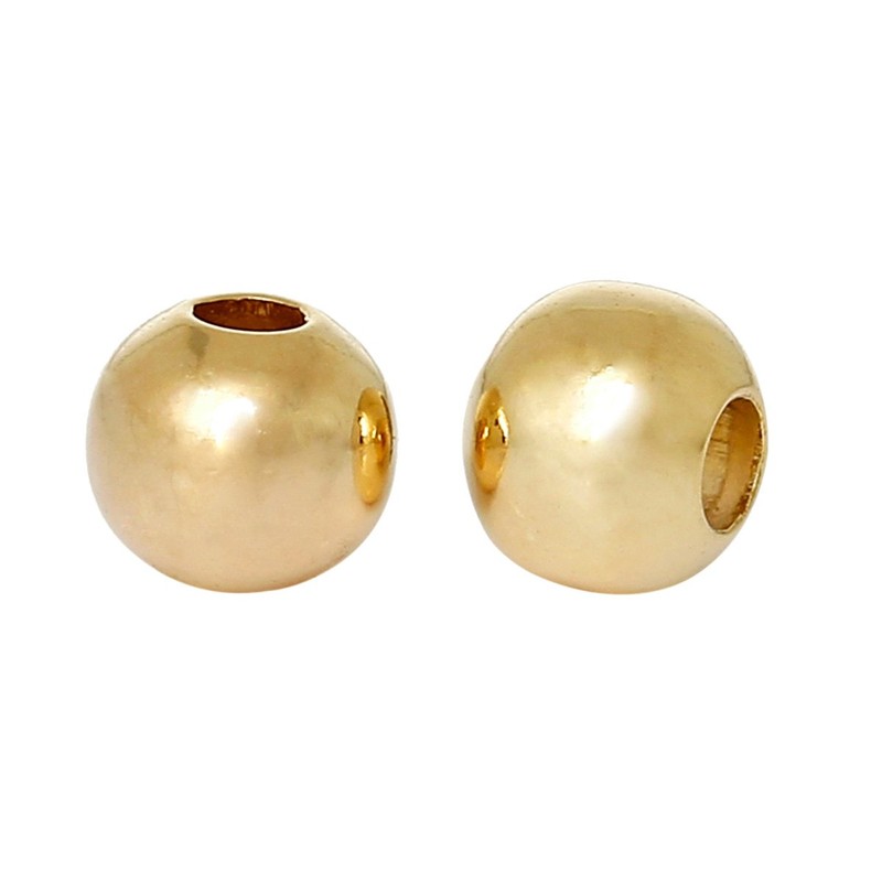 SiAura Material Metal Beads 4 mm with 1.5 mm Hole