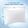 Eutony Pillow Protectors 2 Pack Satin Stripes - Ultra Luxe