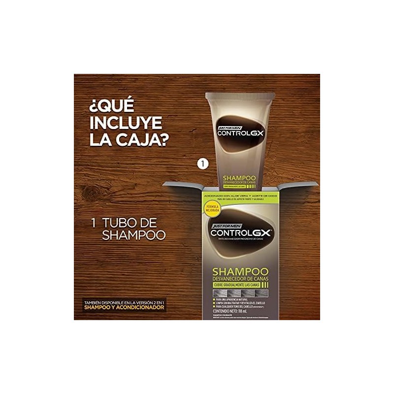 Just for Men Control Gx Shampoo Desvanecedor Progresivo De Canas,