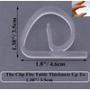 DurReus Clear Plastic Tablecloth Clips Outdoor Party Picnic Table Cover