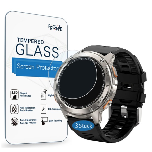 Frgnie Screen Protector Compatible with Kospet Tank T3 Smartwatch (Pack