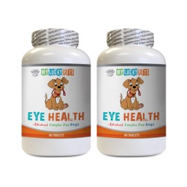 MY LUCKY PETS LLC Vision Dog Eyes - Dog Eye Health - Advanced Formula - Benefits Vision - Immune Support - Dog Vitamin b Supplement - 2 Bottles (120 Treats)