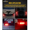 Partsam 2Pcs 6 Inch Oval Red Led Trailer Tail Lights