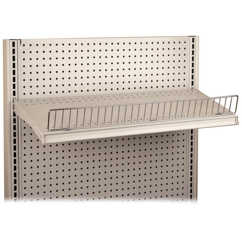 STORE FIXTURES DIRECT Gondola Shelf Fence, Wire Front Lip for