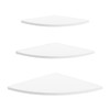 xuuyuu Corner Wall Shelves 3 Pieces Fan Shelf Wall Shelf