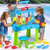 DonLoyon Kid Sand Water Table Toddler Water Activity Table Rain