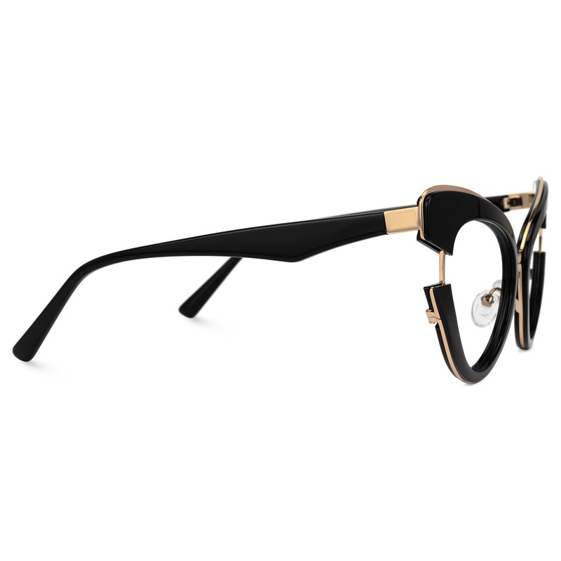 VOOGLAM Stylish Oversized Cat Eye Blue Light Blocking Glasses for