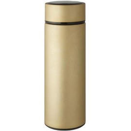 Living Water Bottle, 11.8 fl oz (350 ml), Direct Drinking, Screw Stopper, Vacuum Insulated, Mini Stainless Steel Bottle, Hot or Cold Retention, Gold