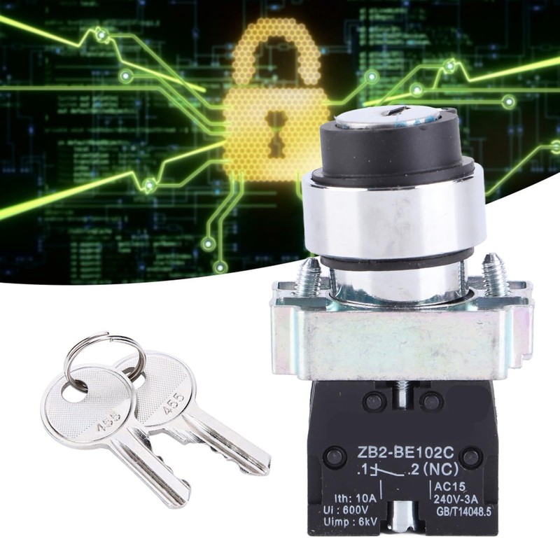 Jeanoko Key Switch ZB2-BE101 Oxidation-Resistant Key Switch + Key Conversion