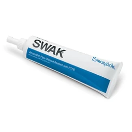 Swagelok SWAK Anaerobic Thread Sealant with PTFE, 250 mL Tube | for Metal Pipe Threads; Works in Extreme high & Low temperatures (-65 degF to 350deg F) and High Pressure Systems (Up to 10,000psig)