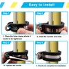 12Pcs 1-3/4 Inch Cable Clamps, 304 Stainless Steel Rubber Cushion