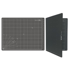 iMAT™ Flip Cutting Mat_Note, A2, 18"X24", Foldable, Suitable for Paper Cutting, Paper Sculpture Cutting, Card Creation and Puzzle Storage(Ash Grey)