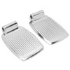 2pcs Wheelchair Footrests Aluminum Alloy Replacement Wheelchair Footplate Pedal Accessory