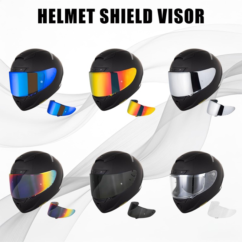 JQF Gear Motorcycle Helmet Visor Compatible with Z7 Replacement Face