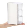 GUSHBIN Rotating Hair Accessories Organizer with Hair Brush Holder,3 Layer