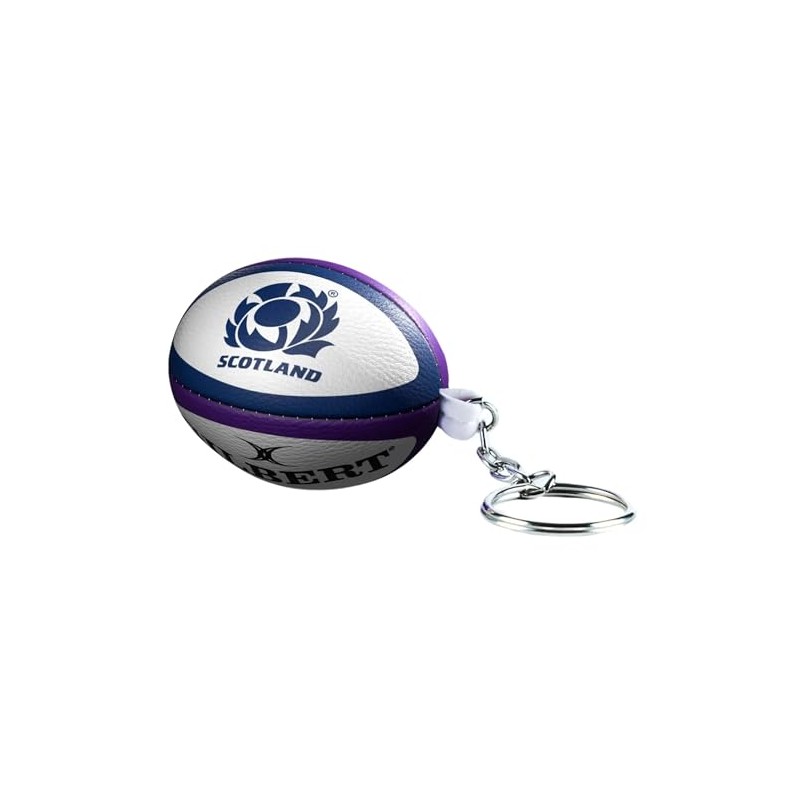 Gilbert Unisex Adult Scotland Rugby Ball Keyring - Multi-Colour, One