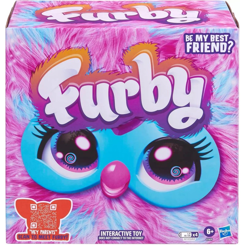 Furby Cotton Candy Interactive Plush Toy 15 Accessories & Voice