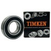 TIMKEN 6206-2RS 2PACK Double Rubber Seal Bearings 30x62x16mm, Pre-Lubricated and