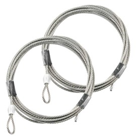 11.5FT Garage Door Cable for 10FT Door 11 Feet 6 Inches Heavy-Duty 304 Stainless Steel Torsion Spring Wire 1 Pair