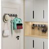 Coat Rack Wall Mounted with 3 Retractable Hooks, Heavy Duty