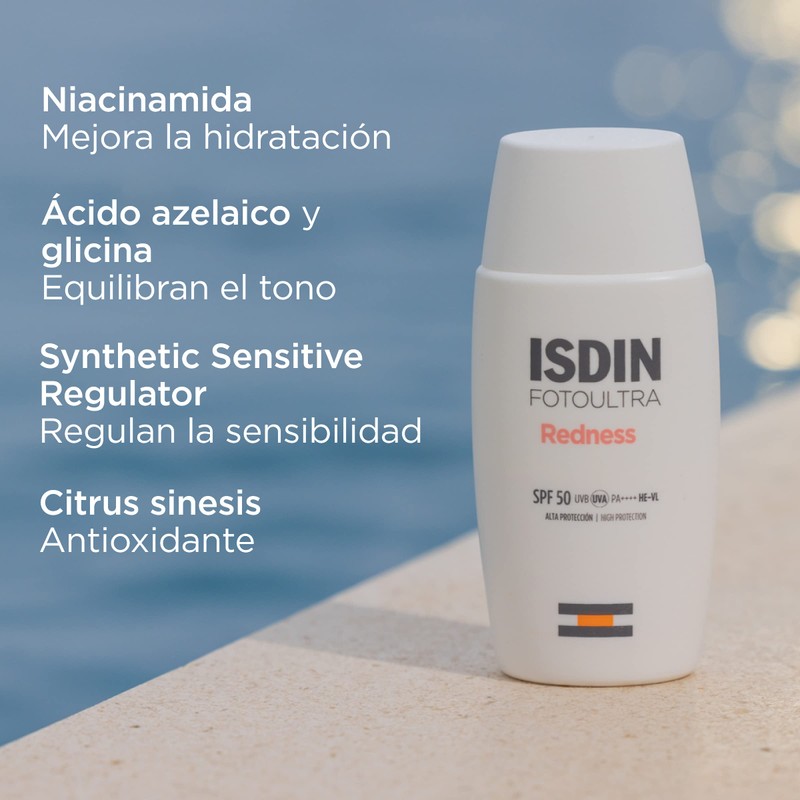 ISDIN FotoUltra Redness SPF 50 50ml Face Sunscreen for Sensitive