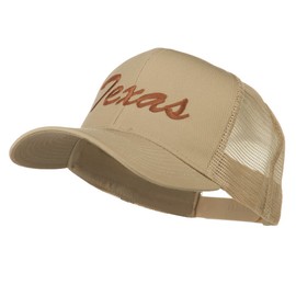 Mid States Texas Embroidered Mesh Back Cap - Khaki OSFM