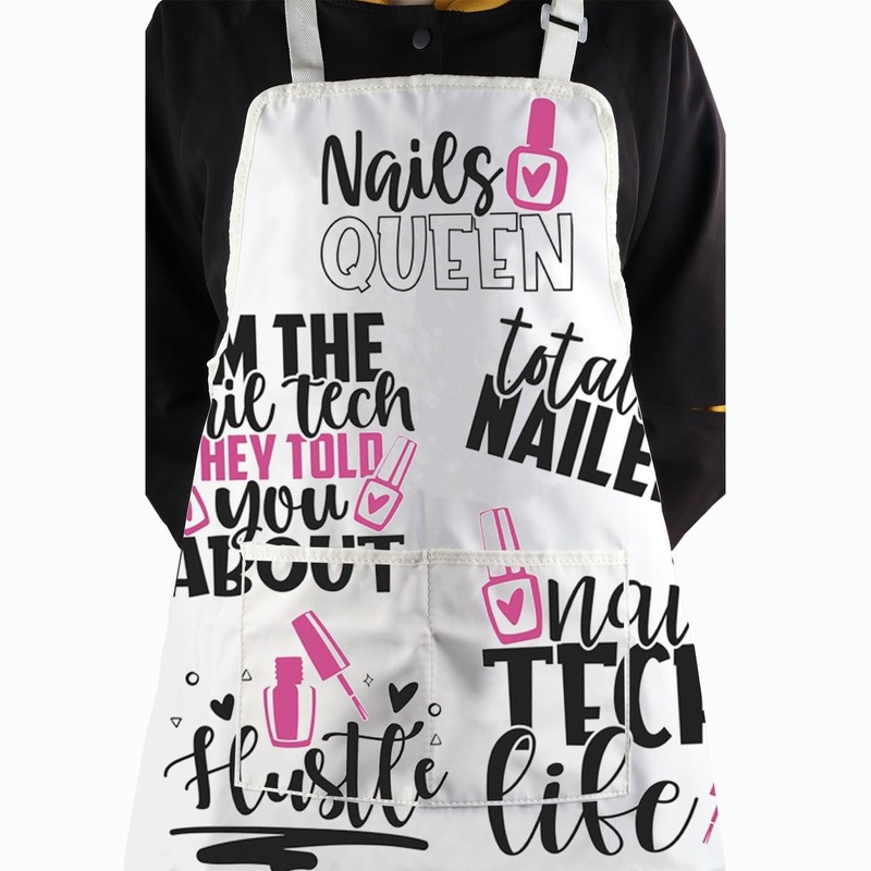 Nail Tech Gift For Women Nail Technician Apron Nails Queen
