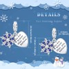 Dalaran Sterling Silver Blue Charms Christmas Snowflake Bead Pendant Fit