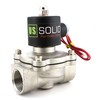 1" Stainless Steel Electric Solenoid Valve 110VAC Normally Closed Air