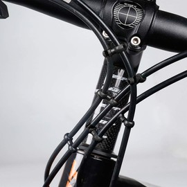 VANICE 10 Pcs Bicycle Brake Cable S Style Clips Buckle Hose Guide Bike MTB Cross Line Clip/Black