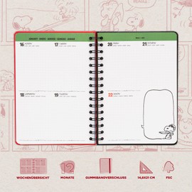 Grupo Erik Snoopy School Planner 2022-2023, Snoopy School Calendar 2022-2023, Student Calendar, Calendar for School, Weekly Planner 12 Months A5 Format, Personal Organiser