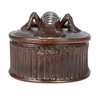 Creative Co-Op, Brown Matte Stoneware Baker with Lobster Design, Large