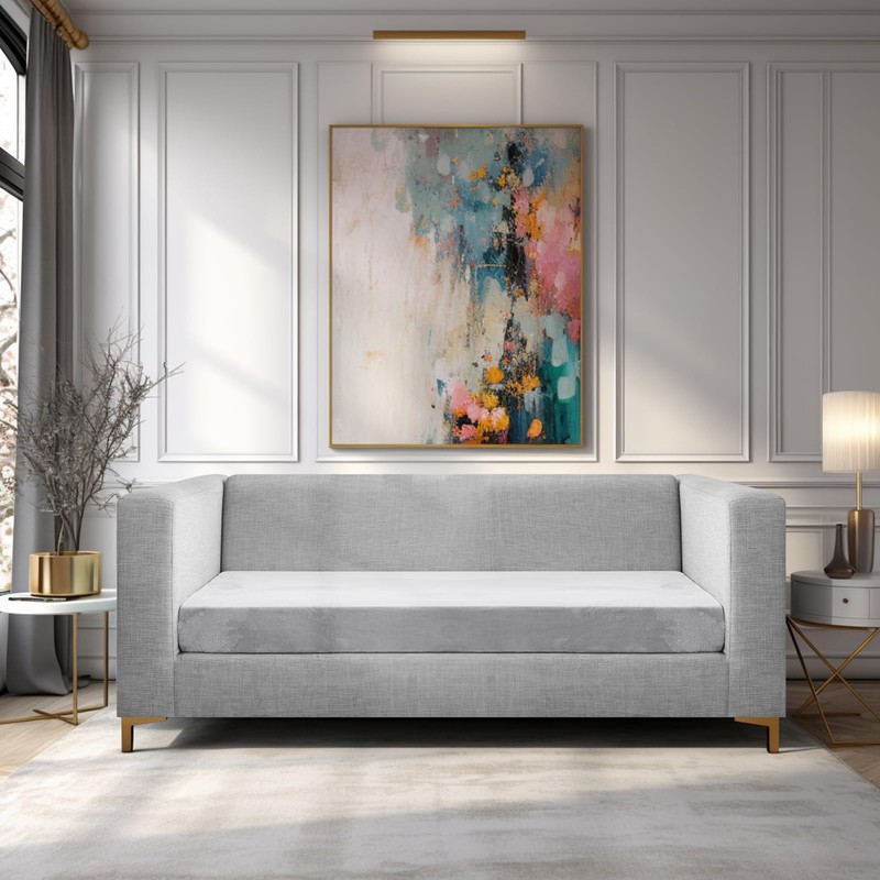 Teynewer Sofa Seat Cushion Cover, Sofa Cushion Slipcovers Stretch Velvet,