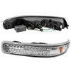 For Chevy Silverado Suburban Tahoe Chrome Clear Amber LED Front