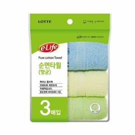 Pure cotton towel 3p gift towel antibacterial towel household towel