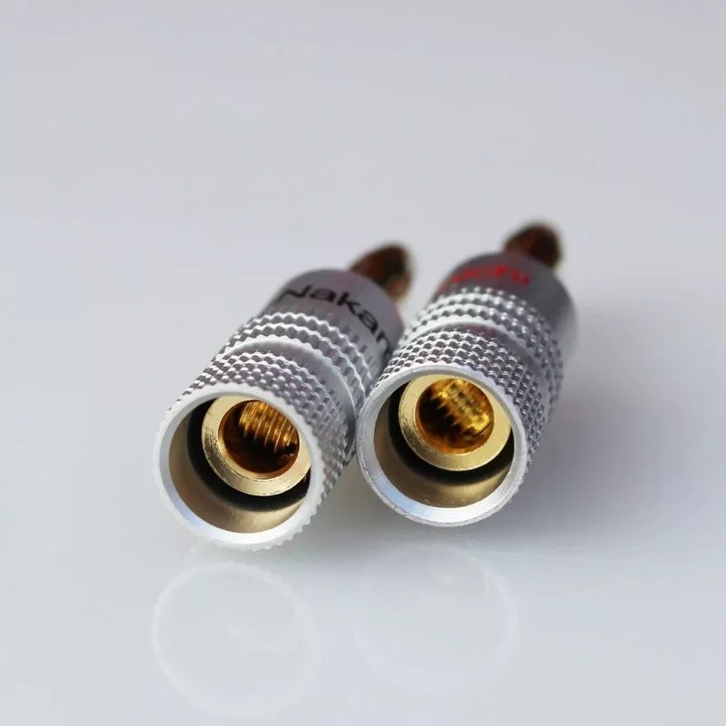 Nakamichi 2 Conectores Banana Plug Audio Bocinas Nakamichi Oro 24k