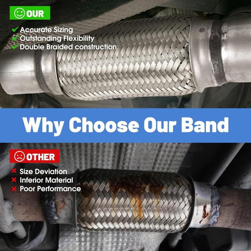 2.5 inch Exhaust Flex Pipe - RP Remarkable Power, 2.5