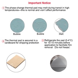 Thermal Pad PTM7950 100x160x0.25mm 8.5W/mK Heatsink Phase Change Silicone Grease CPU GPU SSD Thermal pad