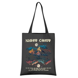 VAMSII A-c Velaris Inspired Shopping Bag Fantasy Novel Gift Books Lover Gift SJM Literature (Night Co tote)