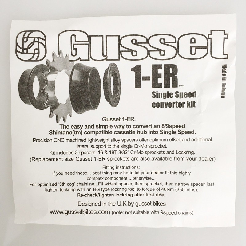 Gusset Single Speed Converter -