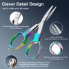 2 Pcs Folding Scissors, Stainless Steel Portable Mini Travel Scissors,