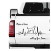 siviwonder Boxer German Sticker Car Heart Heartbeat Dog Sticker Dog