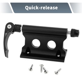 X AUTOHAUX 1 Pc Universal Quick Release Bike Fork Mount Rack for 0.26 Inch (6.5mm) / 0.79 Inch (20mm) Thru Axle with Aluminum Alloy Anti-Corrosion Black