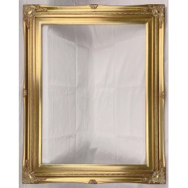 Discount Art and Frames Antique Gold Ornate Baroque Wood Picture Frame Gold Liner 3" Wide - 20 x 24 in