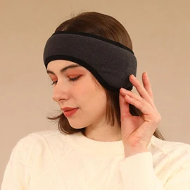 Saluaqui Soundproof Sleep Ear, Noise Reduction Sleeping Ear Wrap Ear Adjustable Breathable Warm for Men Women (Black)