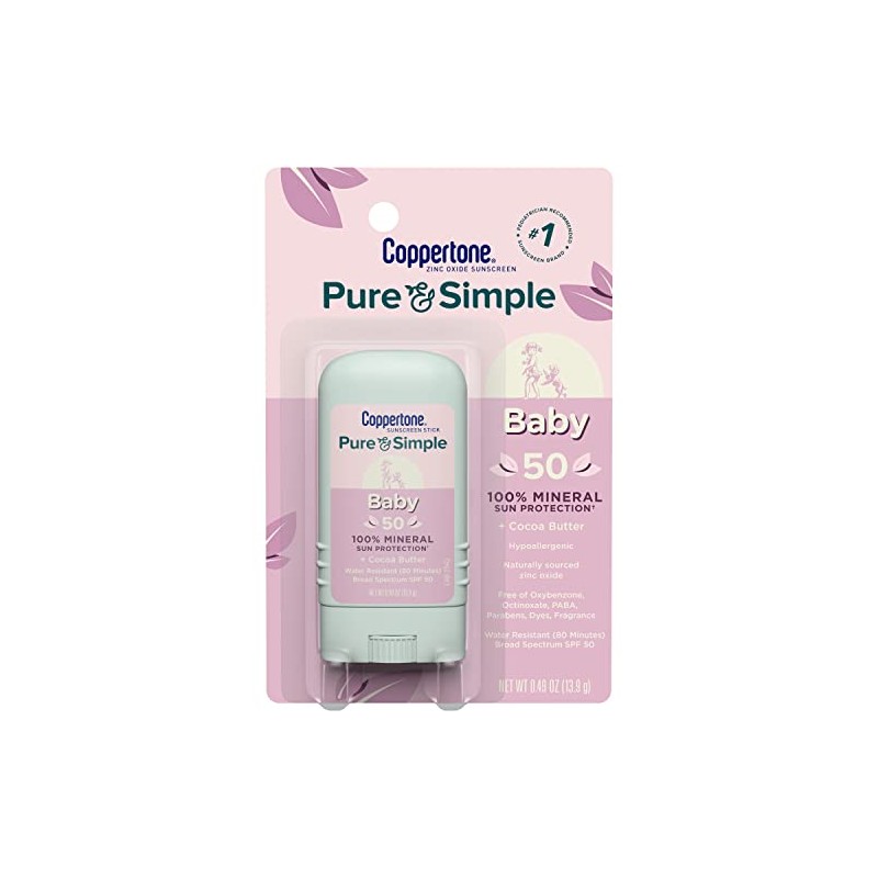 Coppertone Pure and Simple Baby Mineral Sunscreen Lotion SPF 50
