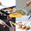 JETKONG Extra Long Kitchen Tweezers Heavy Duty Stainless Steel Cooking