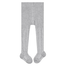 FALKE Unisex Baby Cable Tights, Grey (stormy grey 3822), 1-6 months (Manufacturer Size: 62-68)