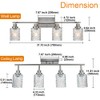 VINLUZ 2-Light Brushed Nickel Directional Spotlight Track Lighting Kit with
